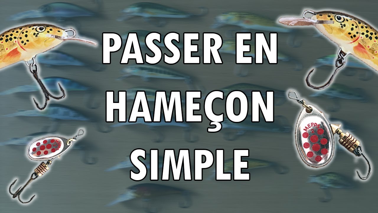 [TUTO] Changer hameçons poisson nageur et cuillère (triple/simple)