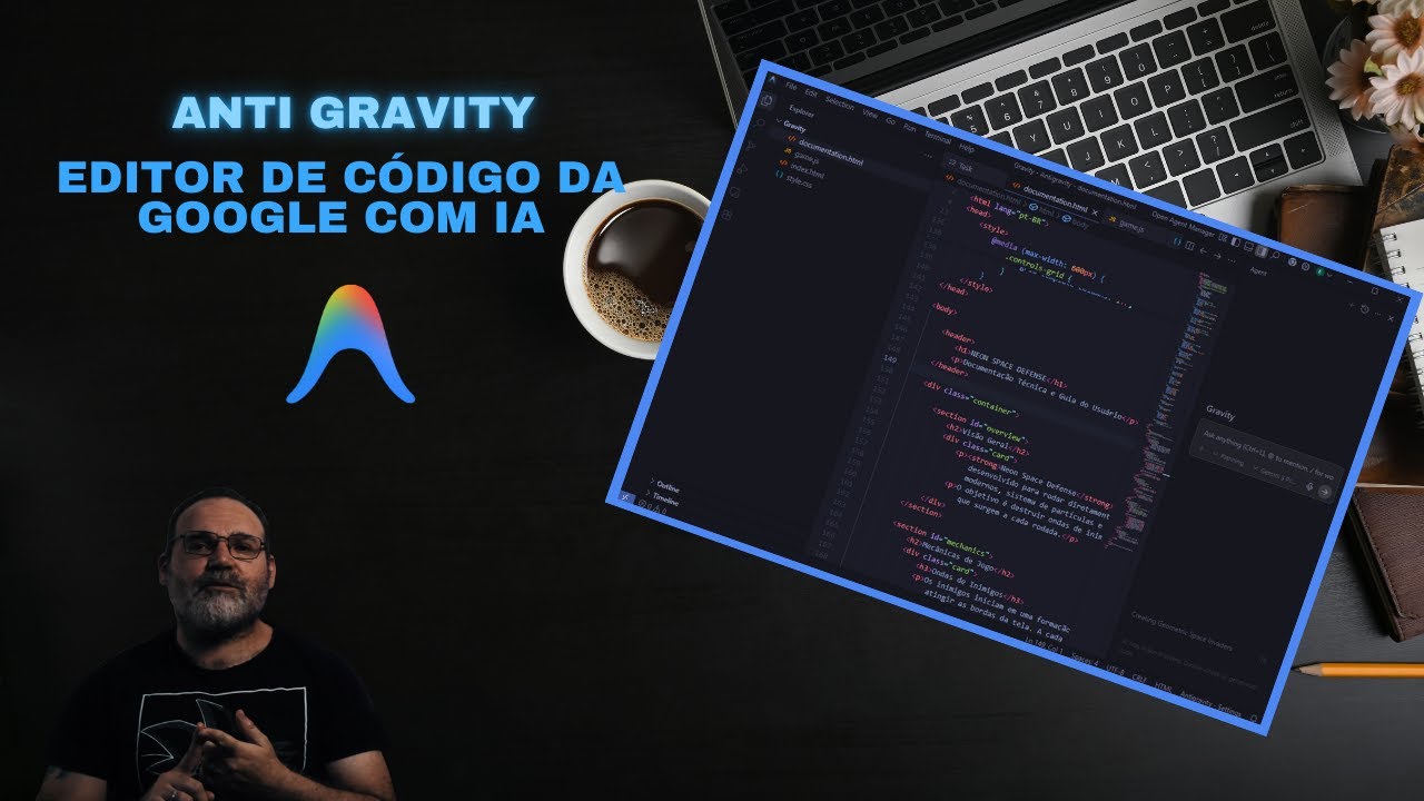 Anti Gravity: Editor de c&oacute;digo da Google com IA