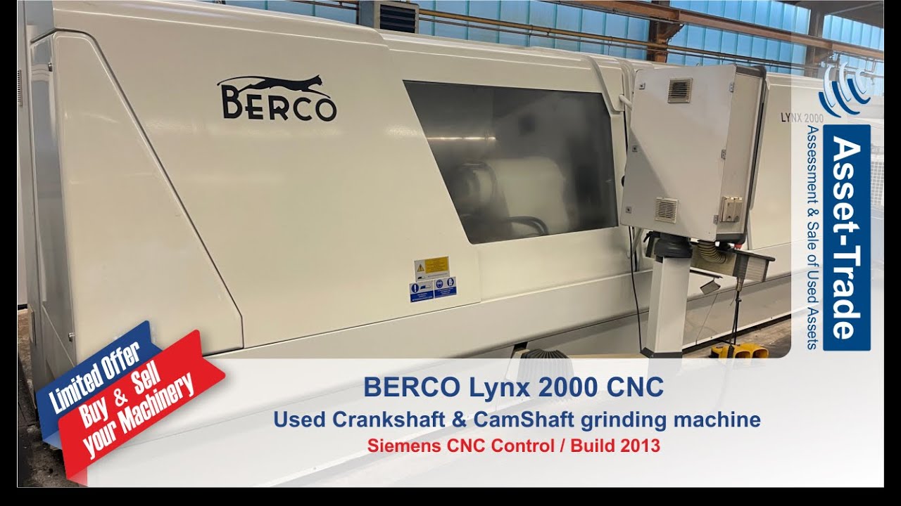 Used BERCO Lynx 2000 CNC crankshaft grinding machiney from Germany