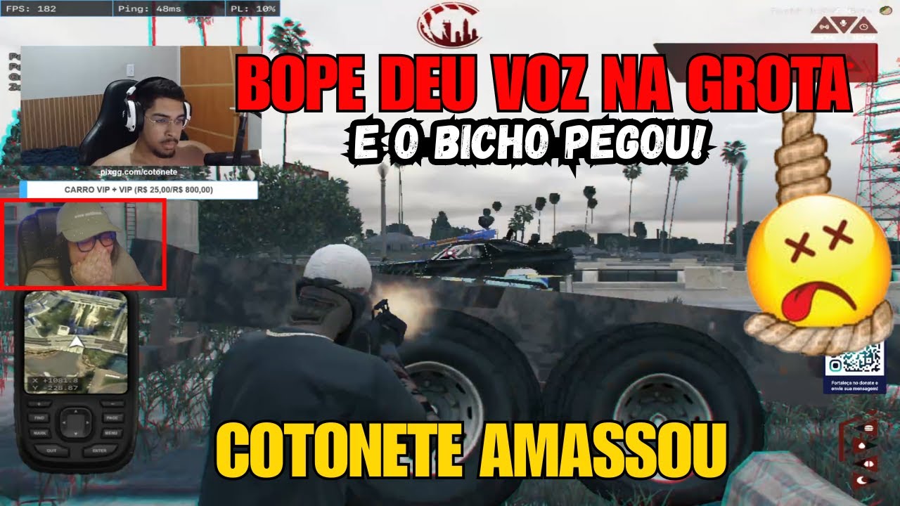 GROTA REAGE A ASSALTO E COTONETE AMASSOU!