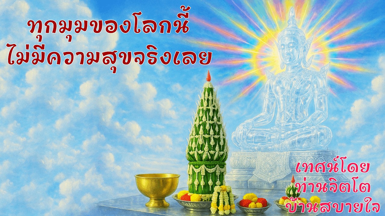 กรรมฐาน ทุกมุมของโลกนี้ไม่มีความสุขจริงเลย  - ท่านจิตโต บ้านสบายใจ