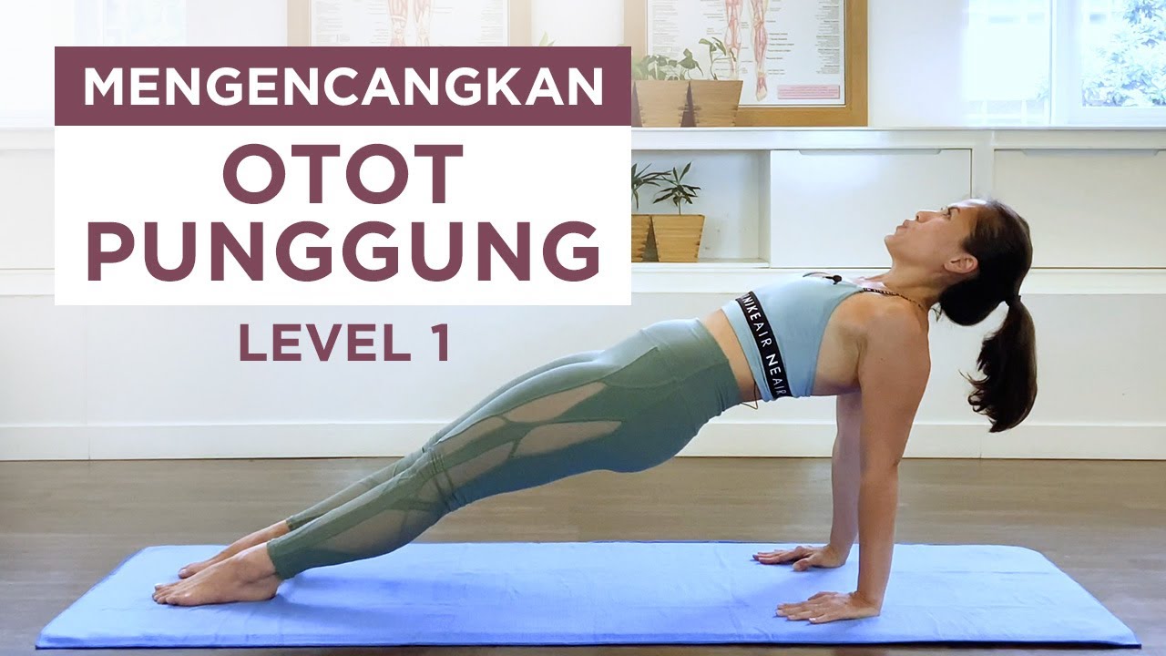 Menguatkan Otot Punggung - Level 1 - 20 min - 10 gerakan Pilates untuk menguatkan otot punggung
