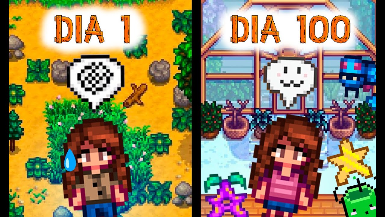 ¿QUÉ TAN LEJOS LLEGO EN 100 DÍAS EN STARDEW VALLEY? | GRANJA AÑO DORADO
