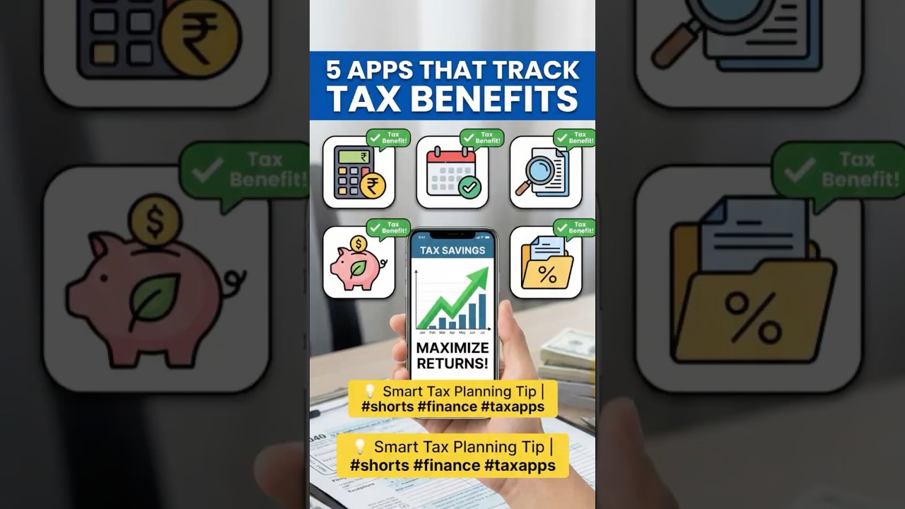 Tax Benefits Track करने वाले 5 Best Apps 📱 | Tax Saving Tools  #shorts #financeinhindi