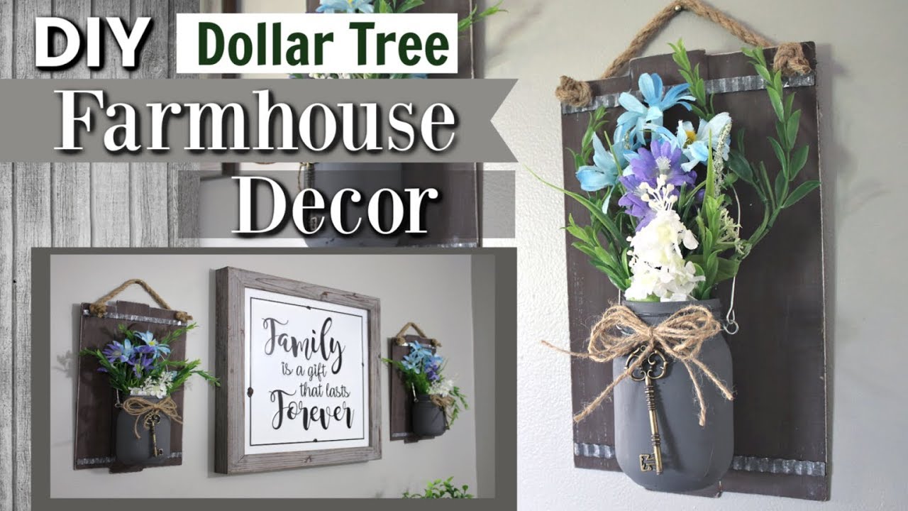 Dollar Tree Farmhouse DIY Decor | DIY Dollar Tree Decor 2019 | Krafts by Katelyn