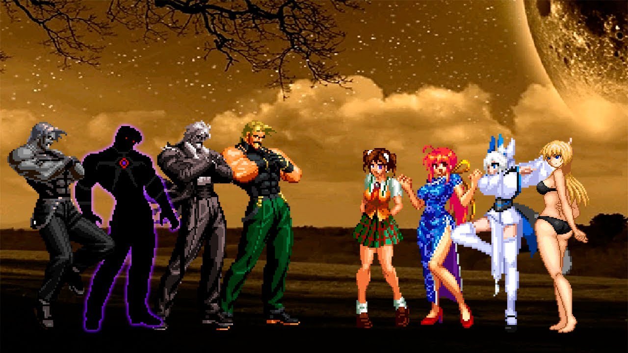 Kof Mugen Rugal Team VS Girls Team
