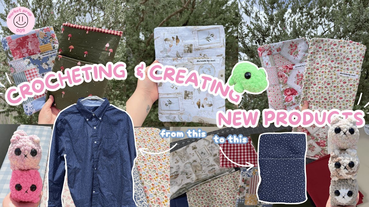 Making Bookish Items 🪡 , Up-cycling An Old Shirt ♻️, Learning New Skills, Crocheting Cute Plushies 🧶