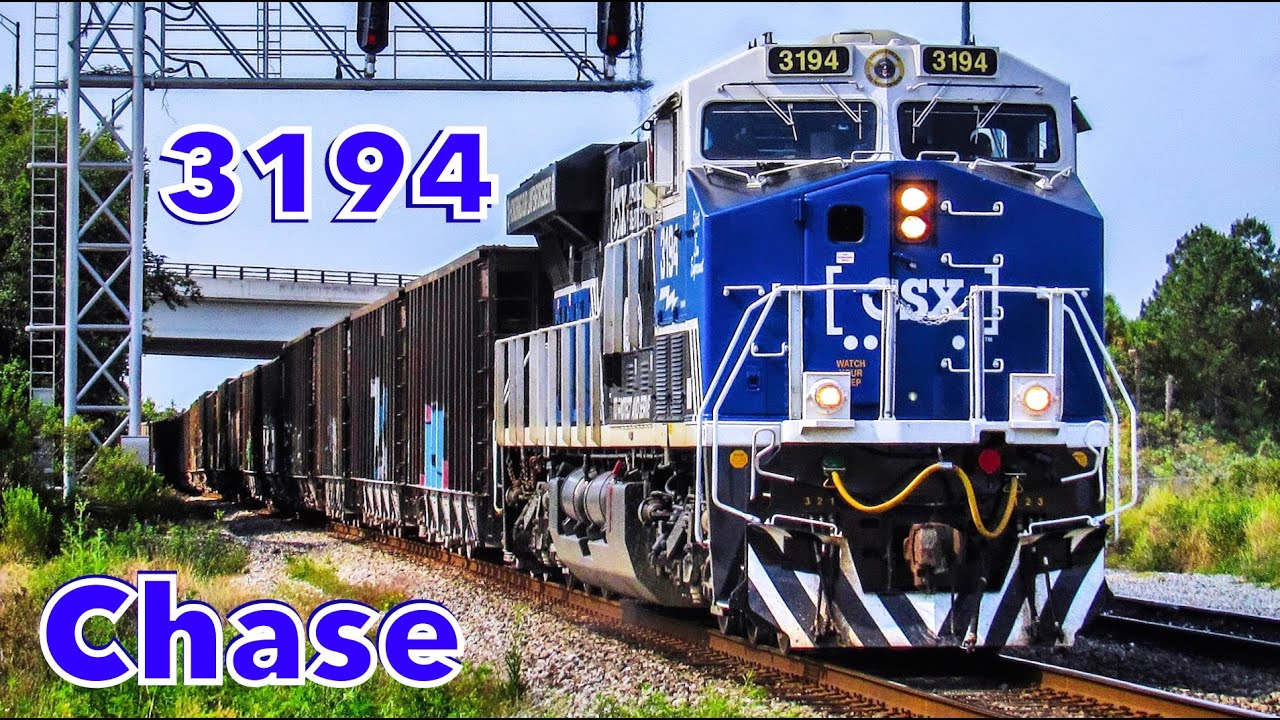 Fast CSX 3194 Chase w/ Sweet RS5T Horn Show!