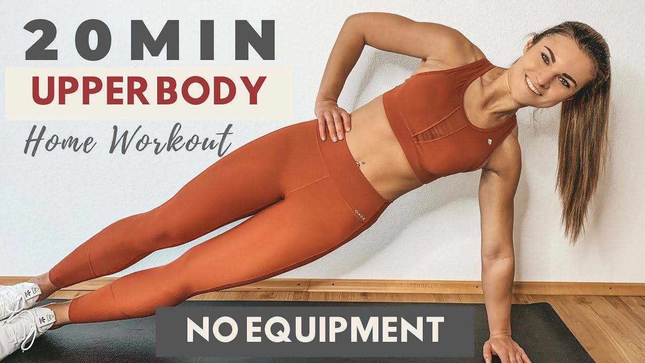 20 MIN Upper Body HOME WORKOUT | Oberkörpertraining // No Equipment