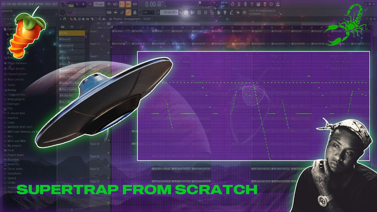 How to Make SUPERTRAP Beats From Scratch! | Alien Hi Hats From Scratch!