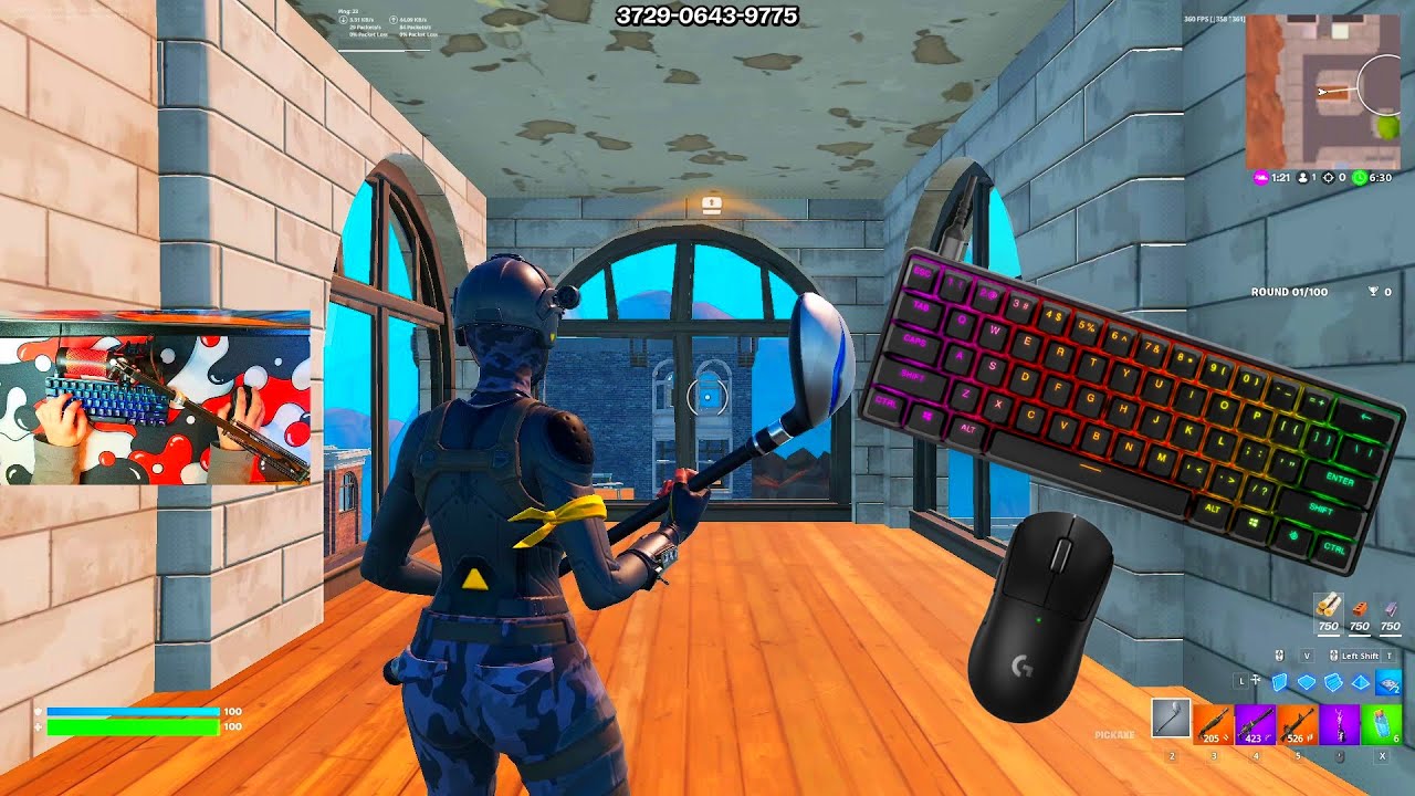 ⭐️Steelseries Apex Pro Mini ASMR Chill🤩Tilted Zone Wars🏆Satisfying Keyboard Fortnite 360FPS⭐️