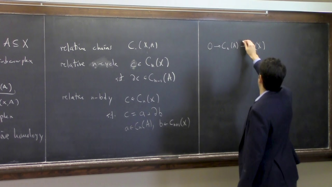 14. Long Exact Sequence of Pairs/Triples; Excision - Pierre Albin
