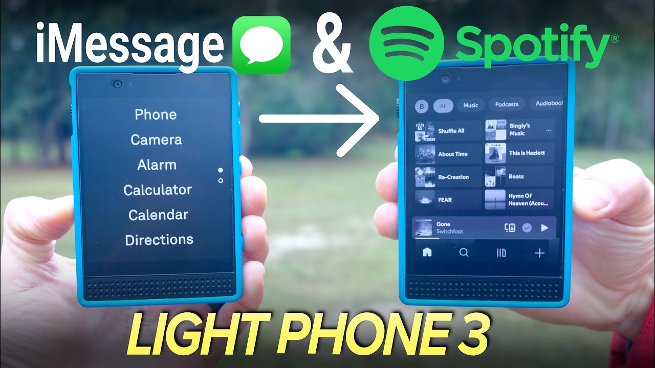 Как добавить Spotify и iMessage на Light Phone 3