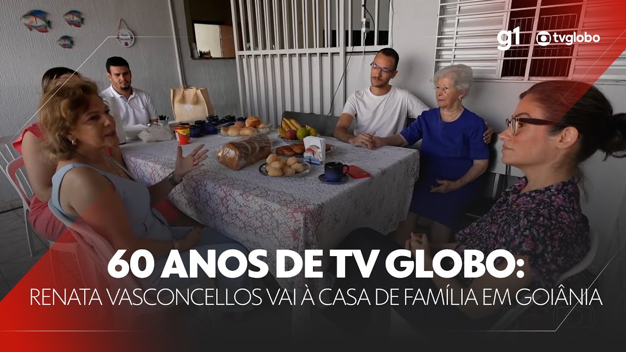 60 anos da TV Globo: Renata Vasconcellos vai à casa de uma família de Goiânia