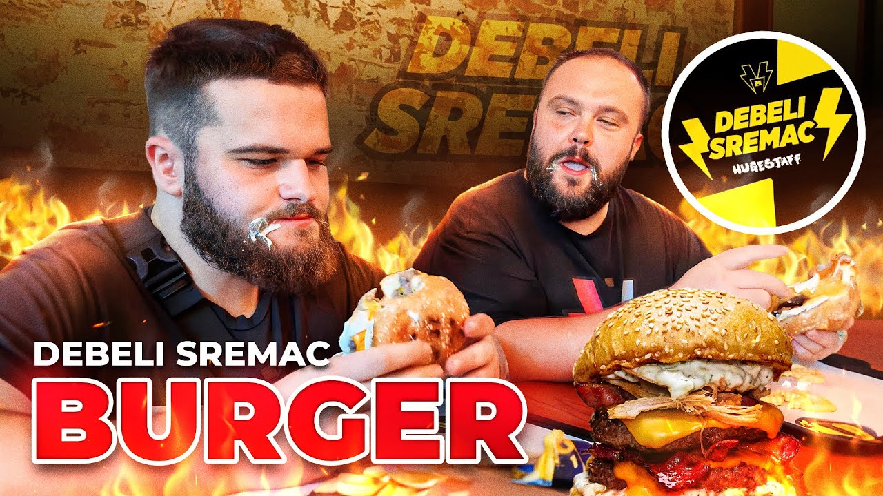 TESTIRAMO NAJBOLJI BURGER NA BALKANU - DEBELI SREMAC @HUGESTAFF