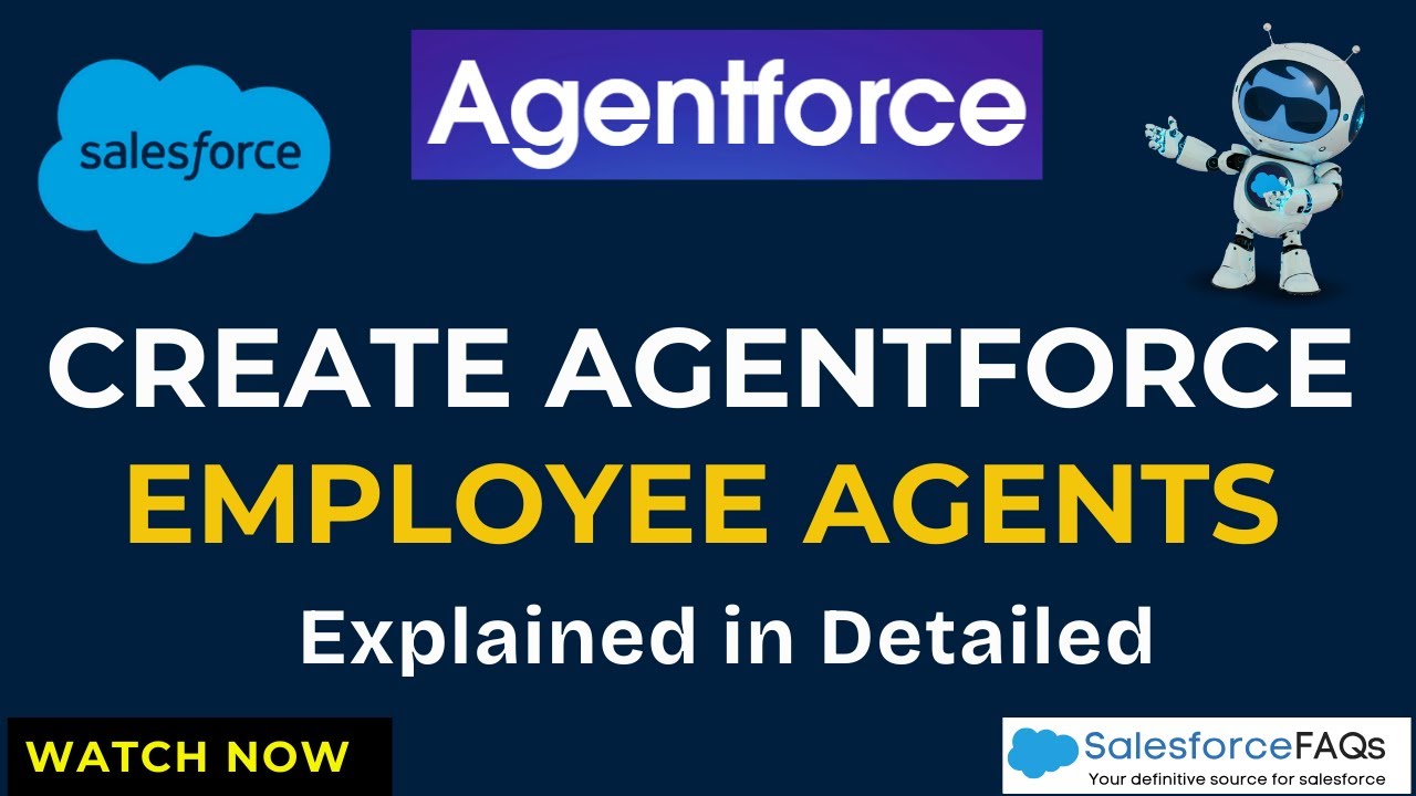 Создание агентов-сотрудников Agentforce в Salesforce | Полное объяснение настройки | Salesforce A...