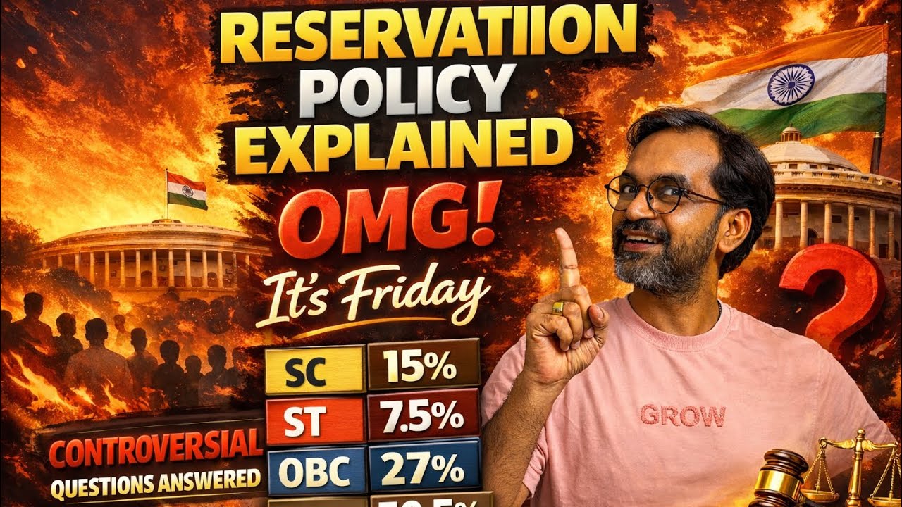 Reservation Policy EXPLAINED 🔥 SC/ST/OBC Percentages | Truth vs Myths