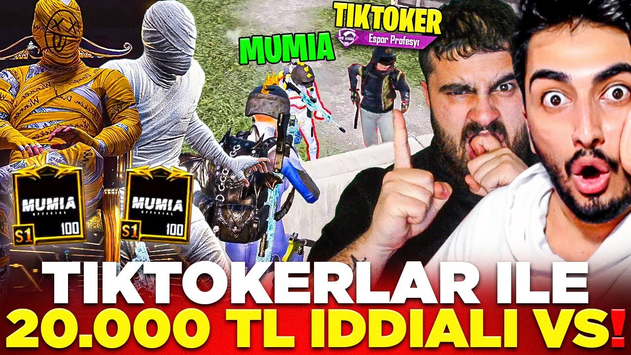 TİKTOKERLAR İLE 20.000 TL CEZALI 2VS2! 😱 (E-SPOR OYUNCUSU &Ccedil;AĞIRDI!) - PUBG Mobile