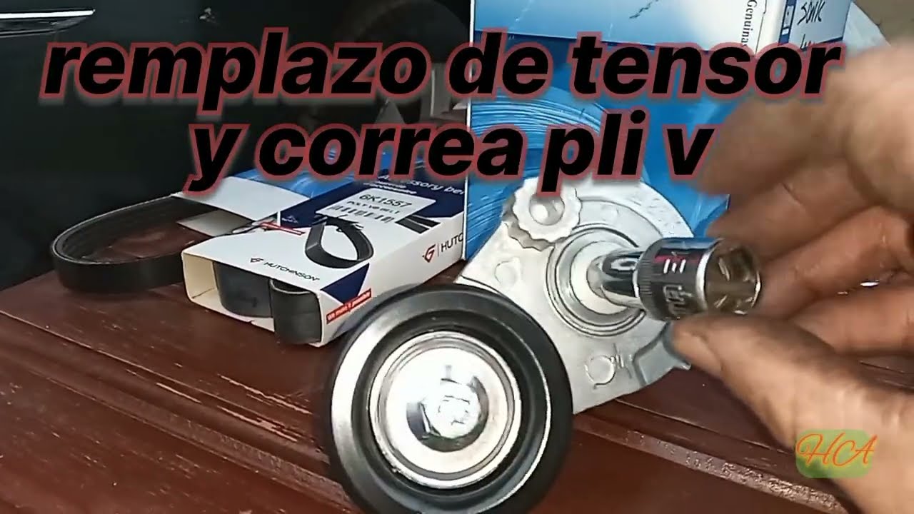 Cambio de tensor y correa poli v de chevrolet sonic motor 1.6 16 válvula /Ecotec