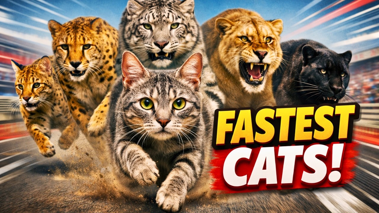 SPEED COMPARISON 💨 | 15 Fastest Cats Ranked by TOP MPH (3D)