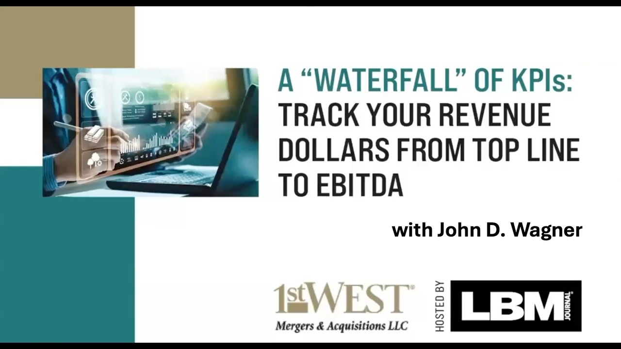 A Waterfall of KPIs: Track Revenue Dollars from Top Line to Adj. EBITDA.