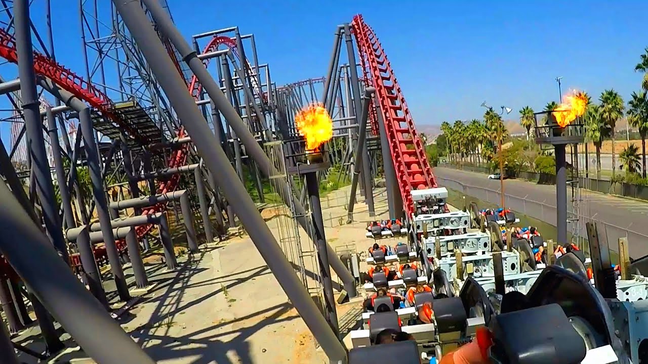 X2 4K Front Seat POV - Six Flags Magic Mountain