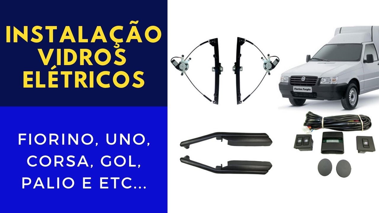 INSTALAÇÃO DE VIDRO ELÉTRICO NA FIORINO