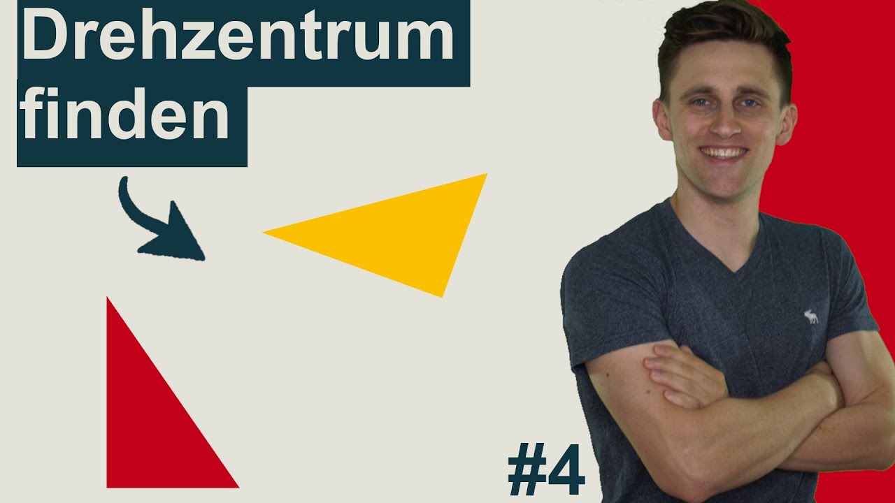 Drehzentrum von einer gedrehten Figur herausfinden | Anschauliche Erklärung #4