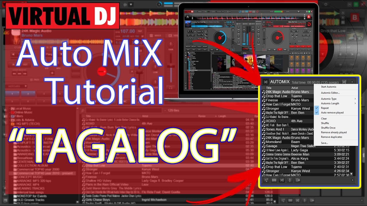 Auto mix -VDJ Tagalog Tutorial (NCbeats)