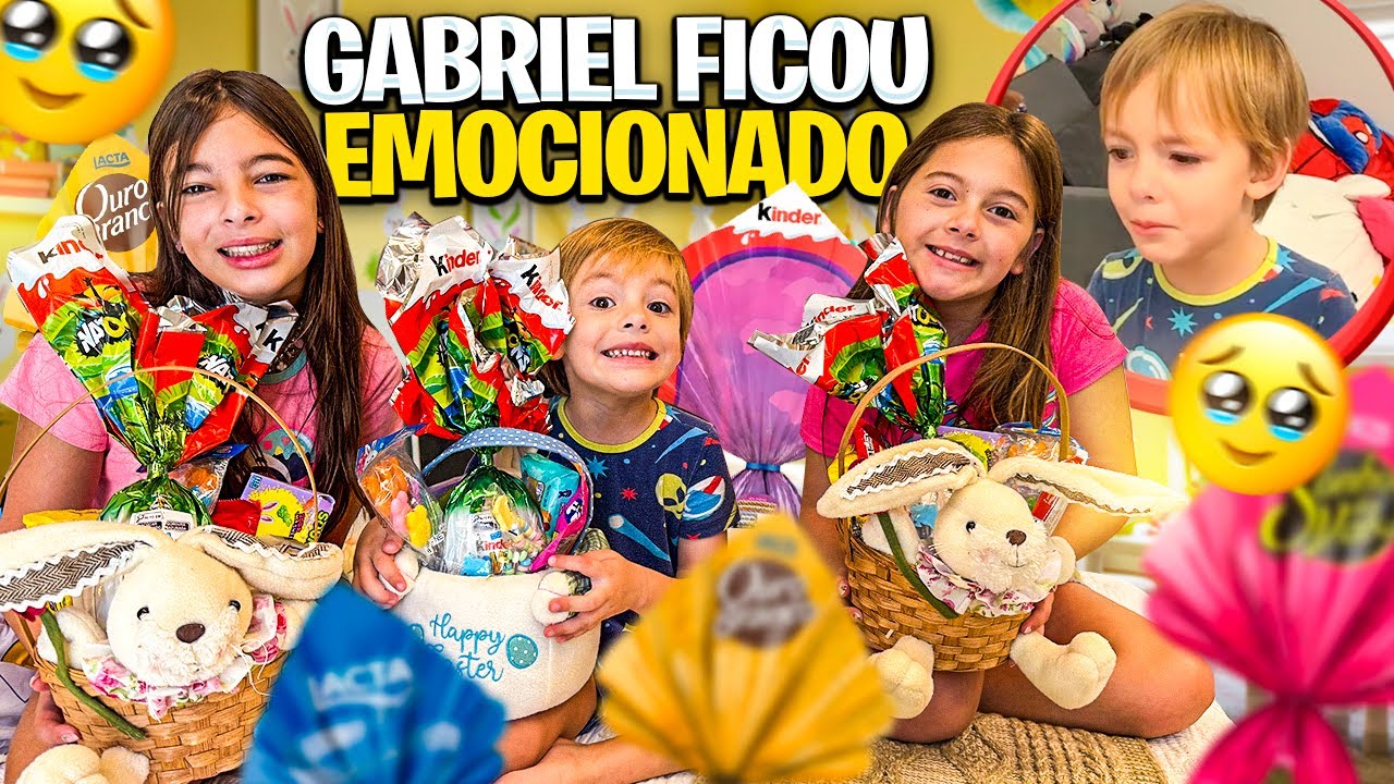 GABRIEL SE EMOCIONOU NA CAÇA AOS OVOS DE PÁSCOA *Será que o coelho veio?