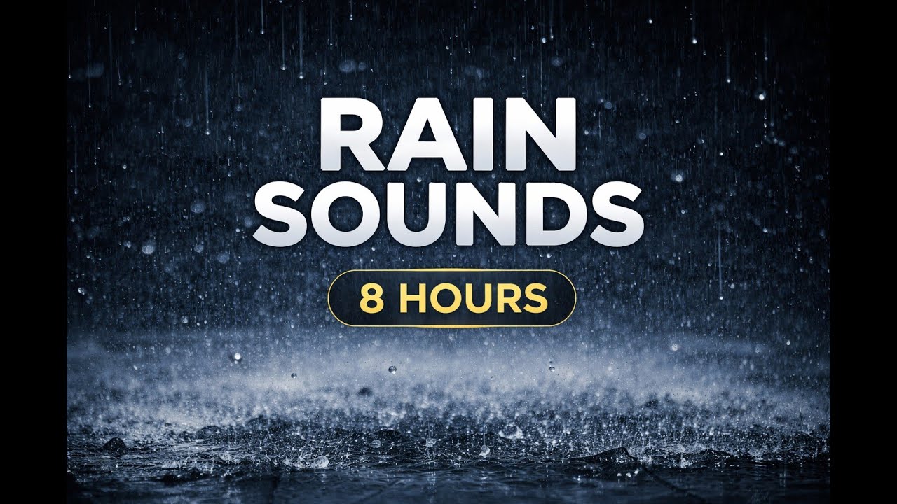 Rain Sounds (No Music) – 8 Hours – Deep Focus / Study / Work