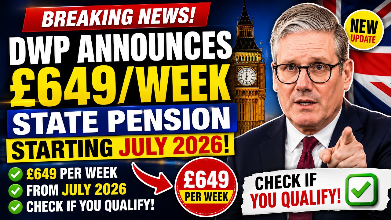 DWP Announces &pound;649/Week State Pension Starting July 2026 &ndash; Check If You Qualify