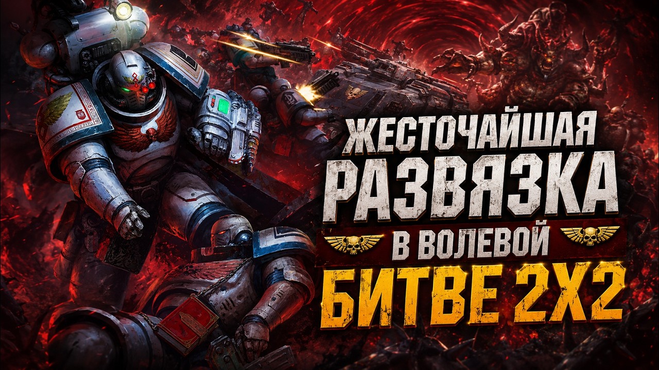 Душная развязка в жесточайшем матче 2х2: Warhammer 40k Dawn of War 2