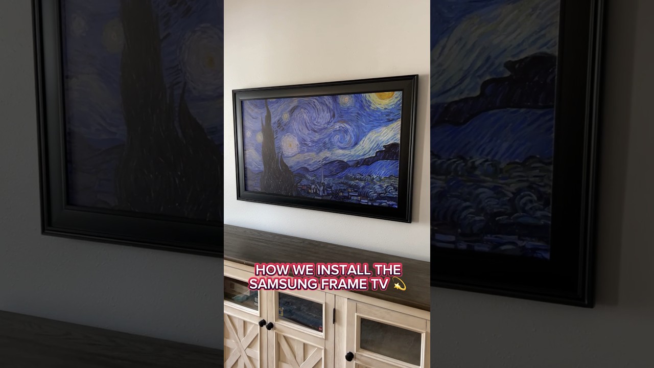 How We Install The Samsung Frame TV Flush 💫