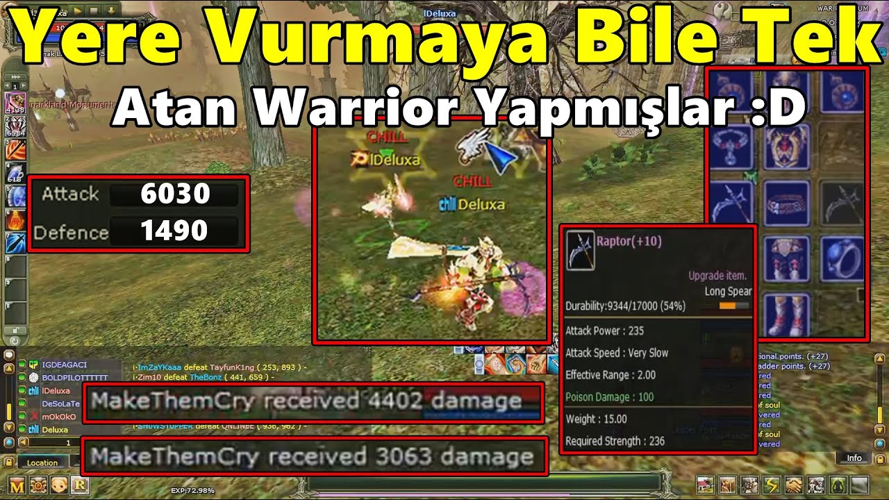 Deluxa - Yeni Dizdiği | +10 Raptor & +9 Dragon Setli Warrioru İle | Yere Vurmaya Bile Tek Atıyor :D