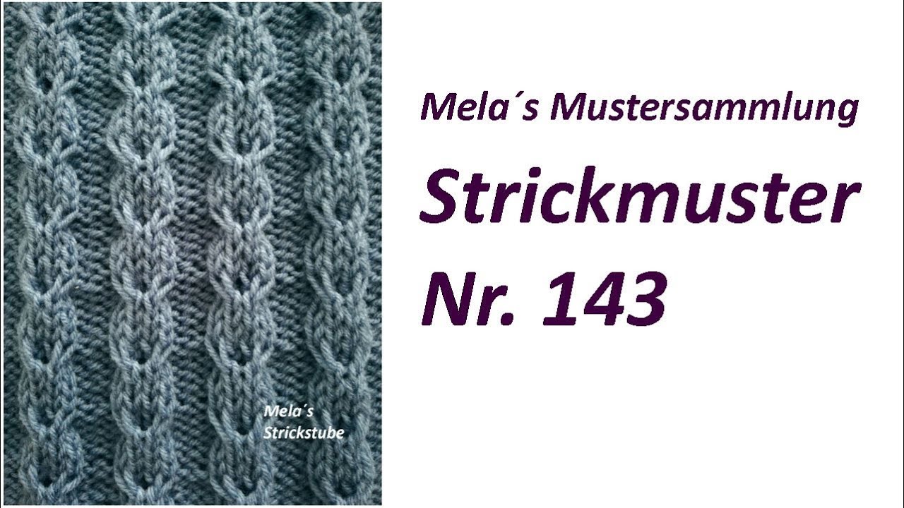Strickmuster Nr. 143 - Muster in Reihen stricken / knitting pattern