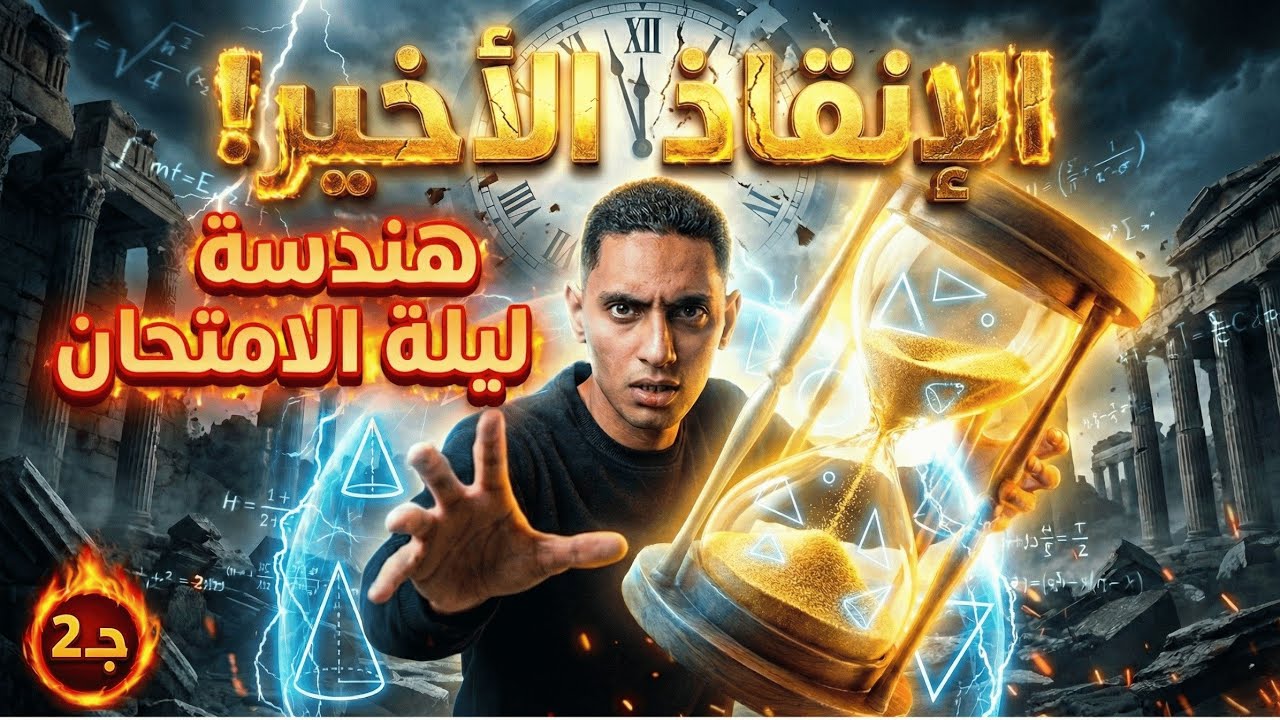 إلحق نفسك! 🚑 خلاصة ليلة الامتحان هندسة 3 إعدادي (الجزء 2)
