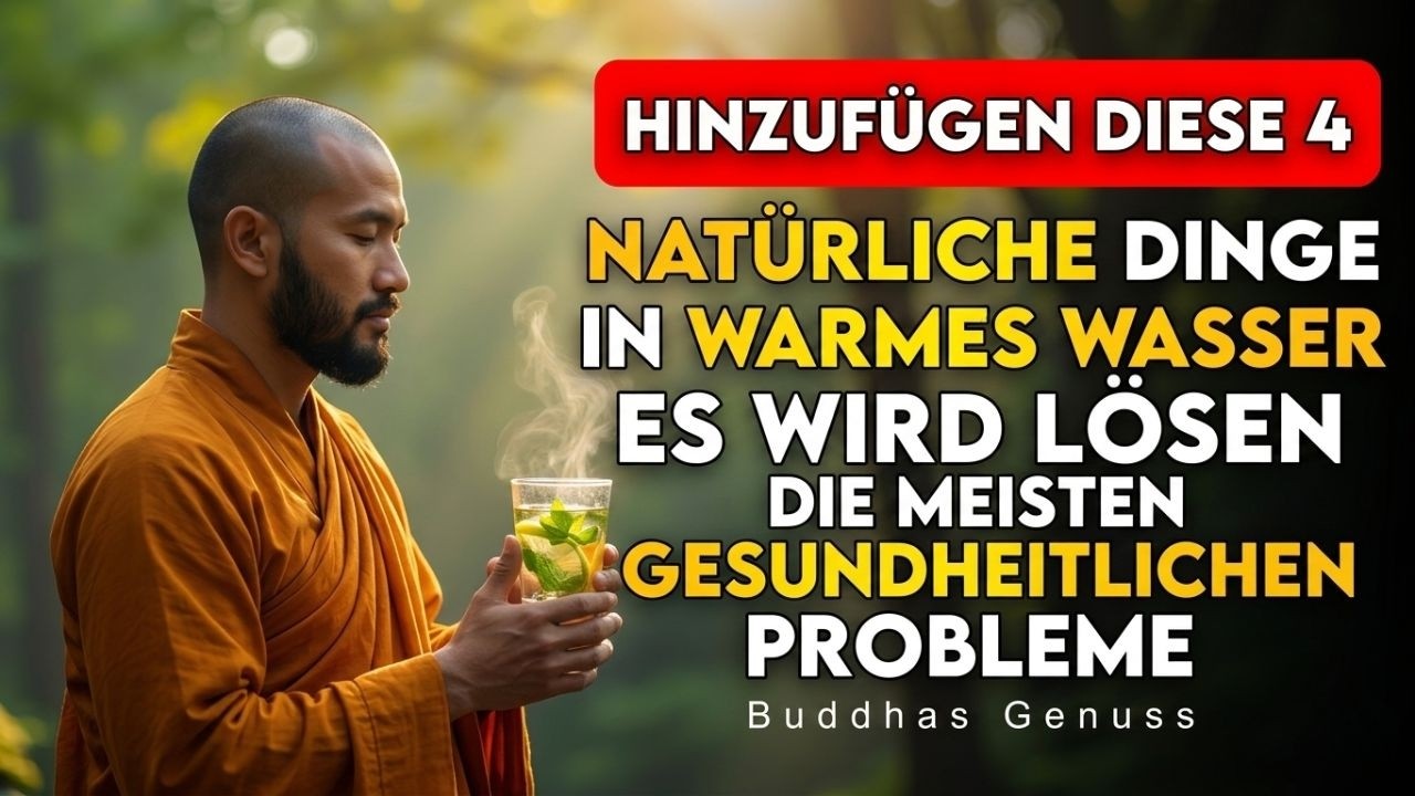Füge diese 4 natürlichen Dinge zu warmem Wasser hinzu | Heile deinen Körper auf natürliche Weise