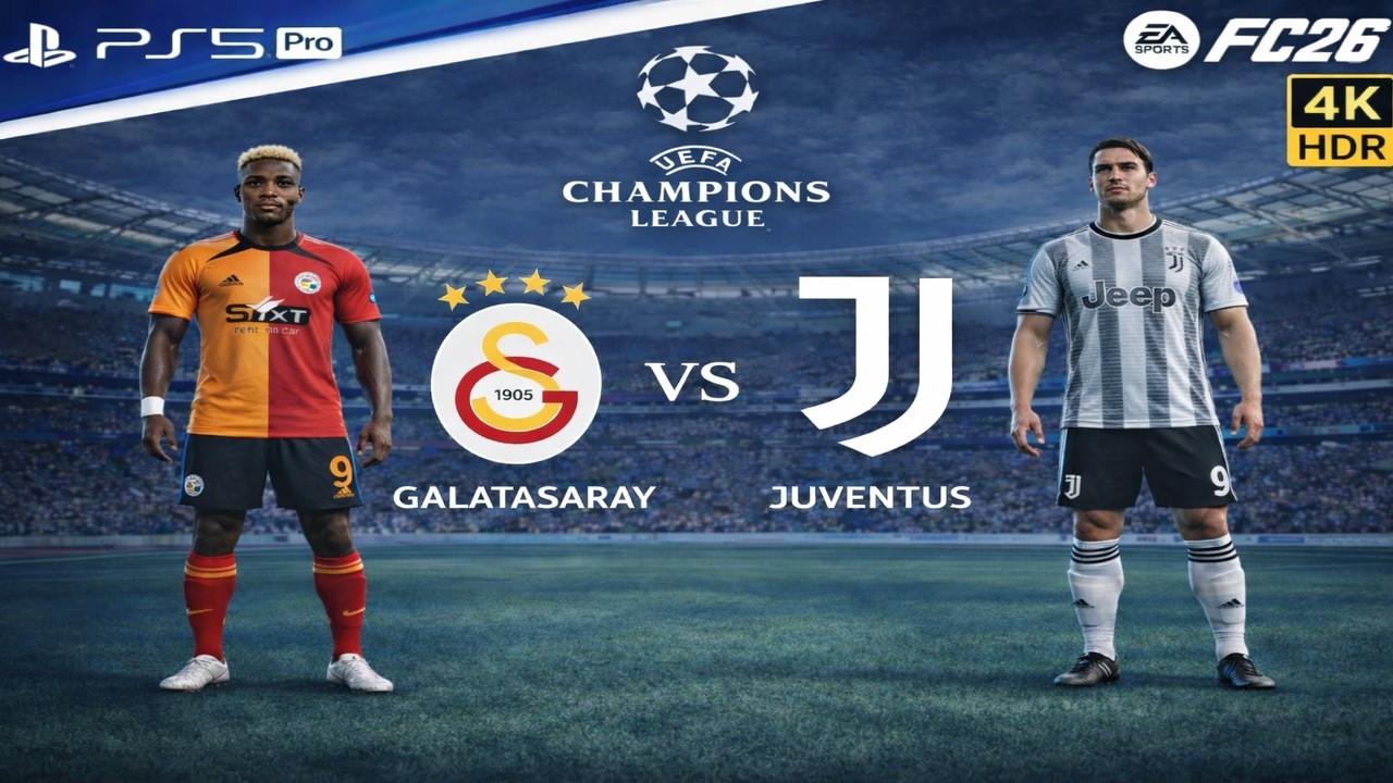 FC26 | Galatasaray vs Juventus | UEFA Champions League 25/26 Play-Off | Full Match | PS5 Pro 4K60