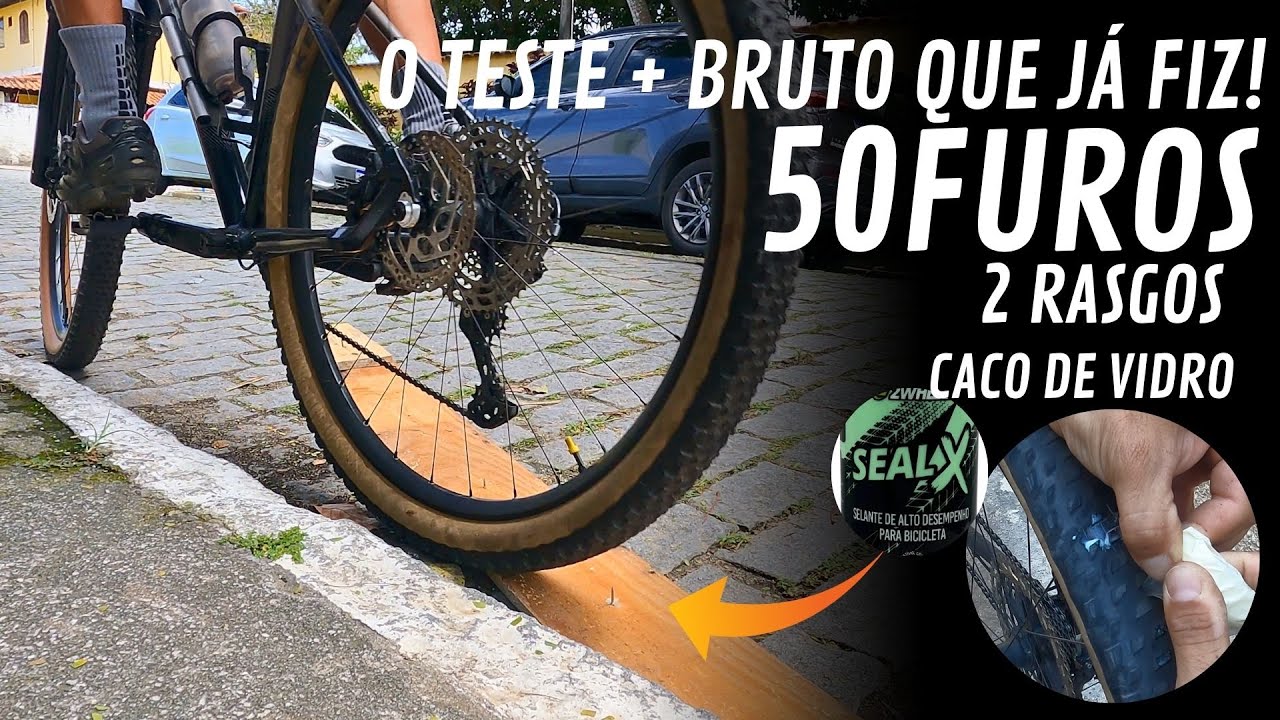 1 SEMANA DE TESTES REALISTAS! Selante de Bike SealX Tubeless e câmara de ar micro e nano partículas