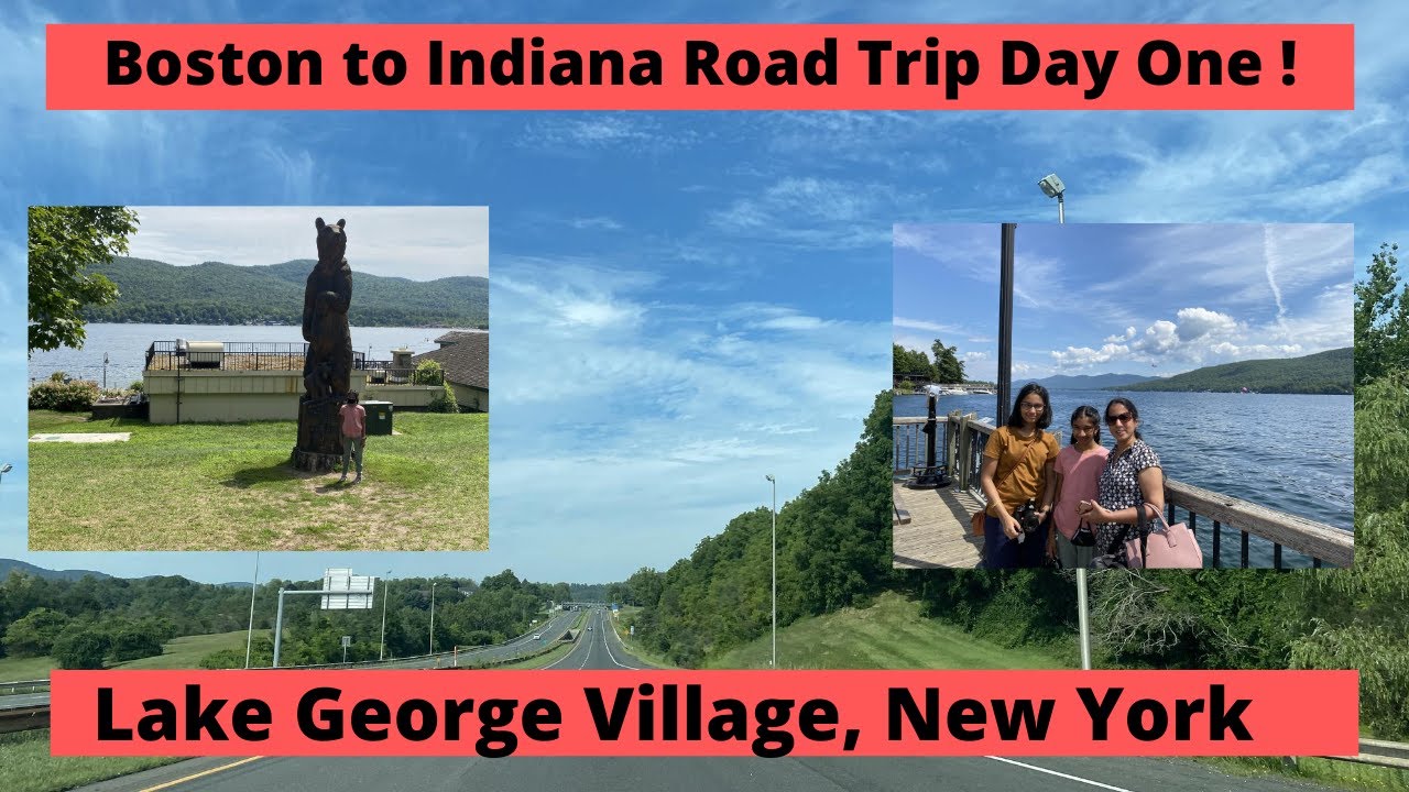 960 mile Car Drive in USA |Boston to Indiana RoadTrip Day1 in Tamil |Lake George Village, New York|