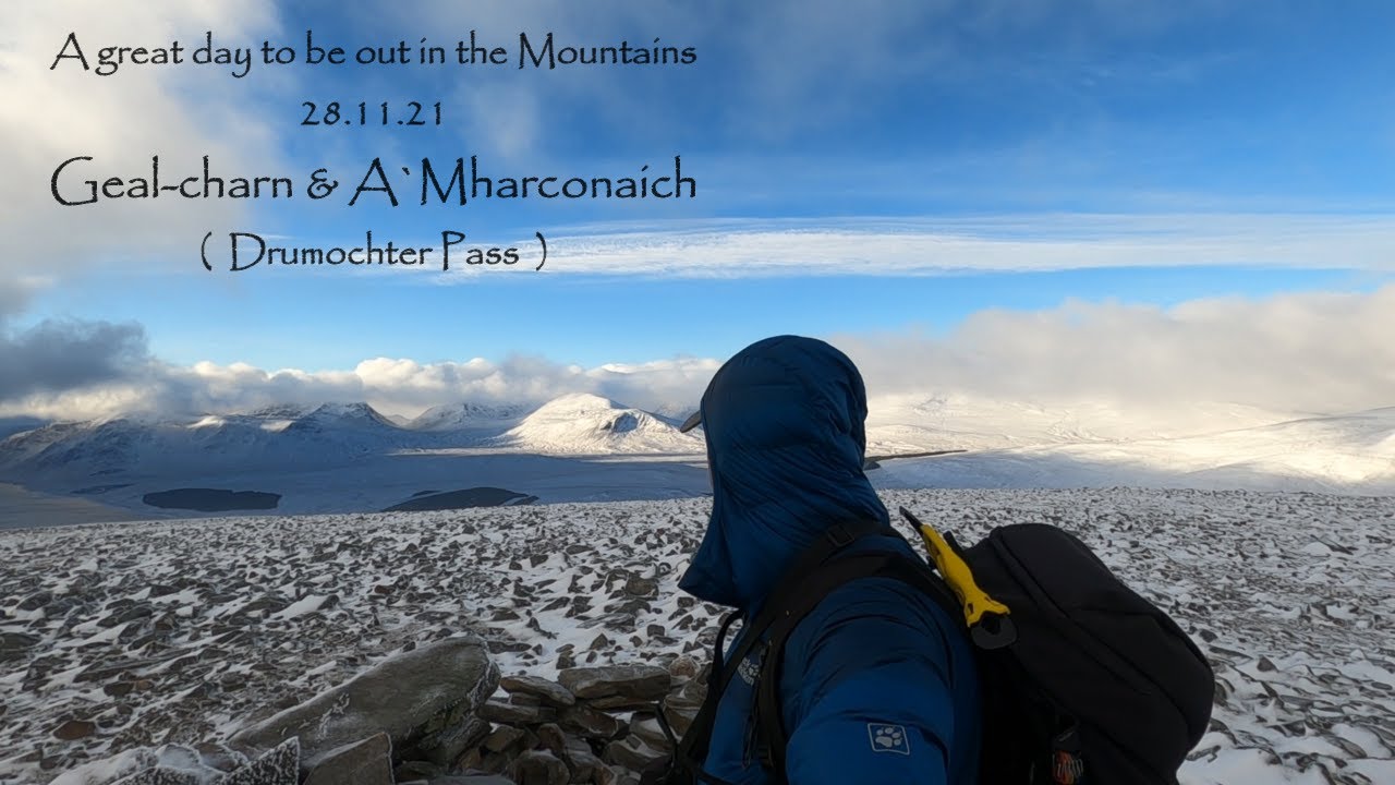 Geal Charn & A`Mharconaich  28.11.2021  (  Drumochter Pass  )