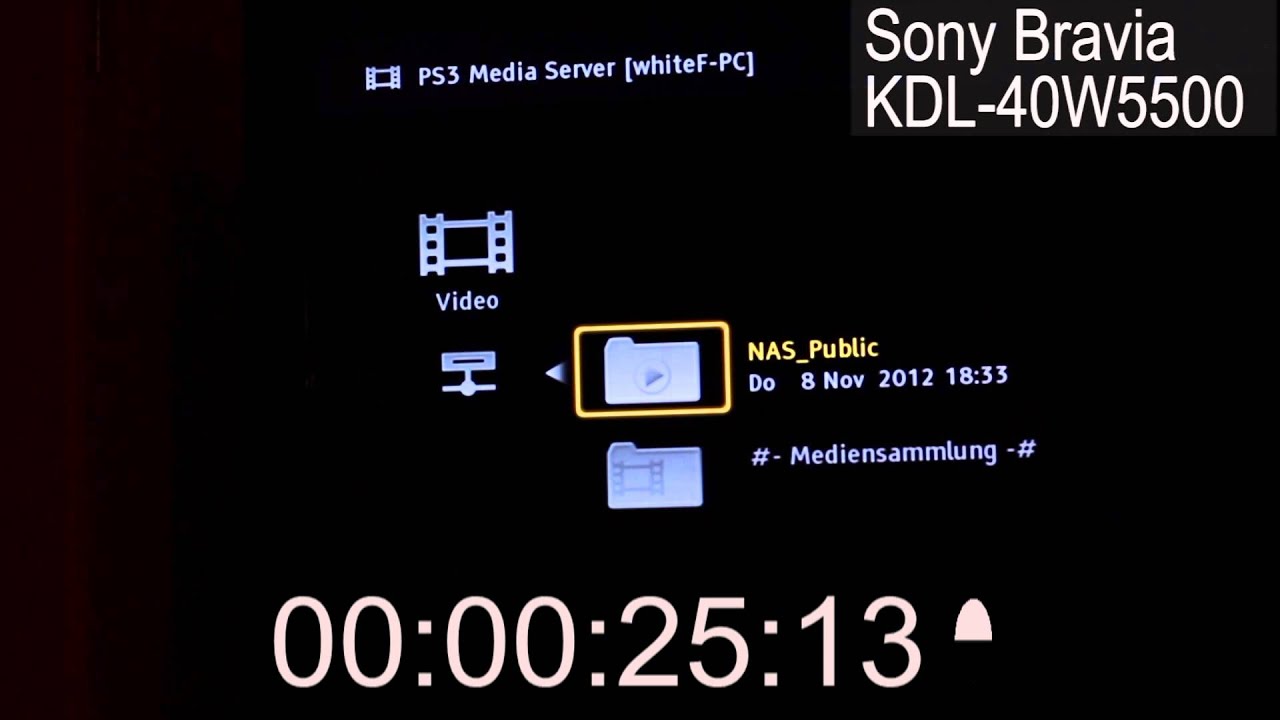 PS3 Media Server: Perfect DLNA streaming for Sony Bravia KDL-40W5500