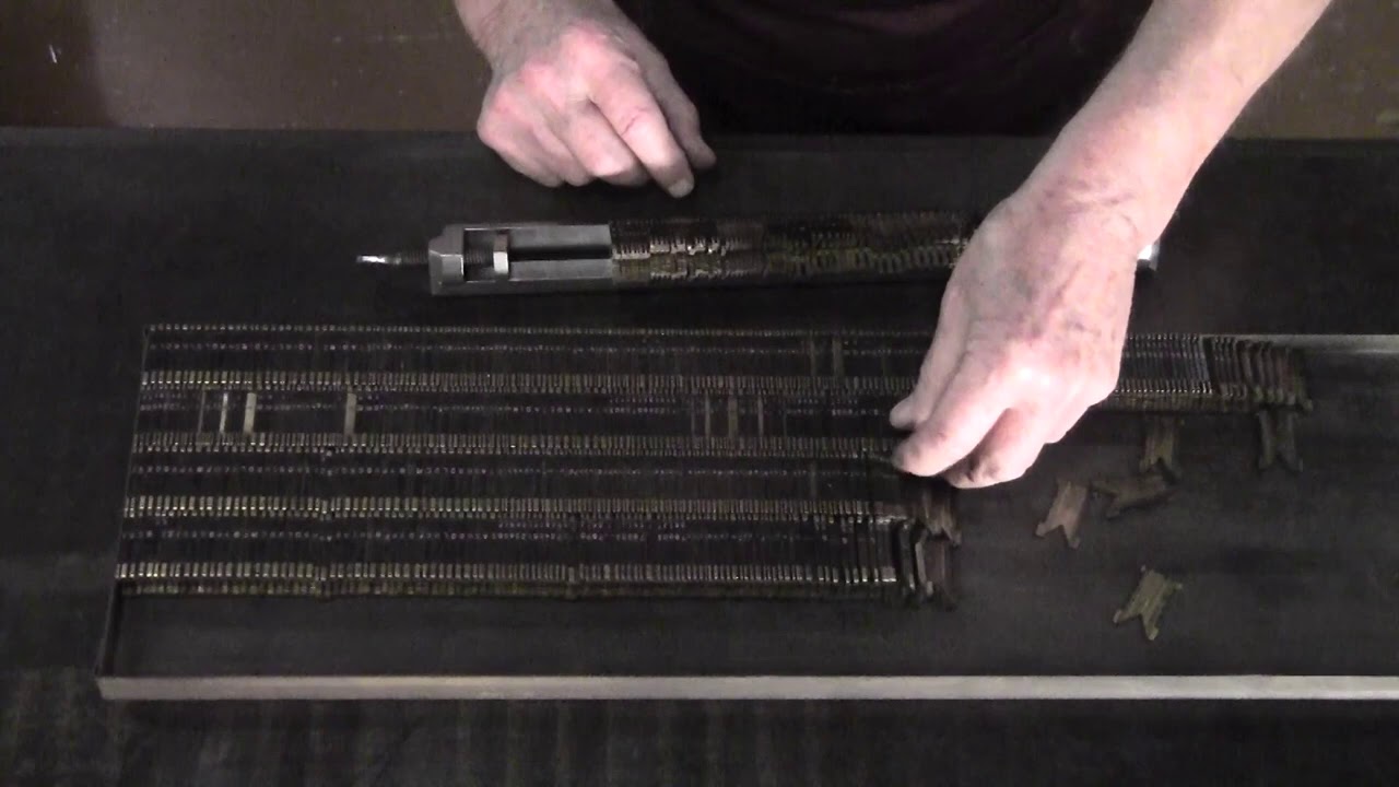 Linotype Repair: Matrices