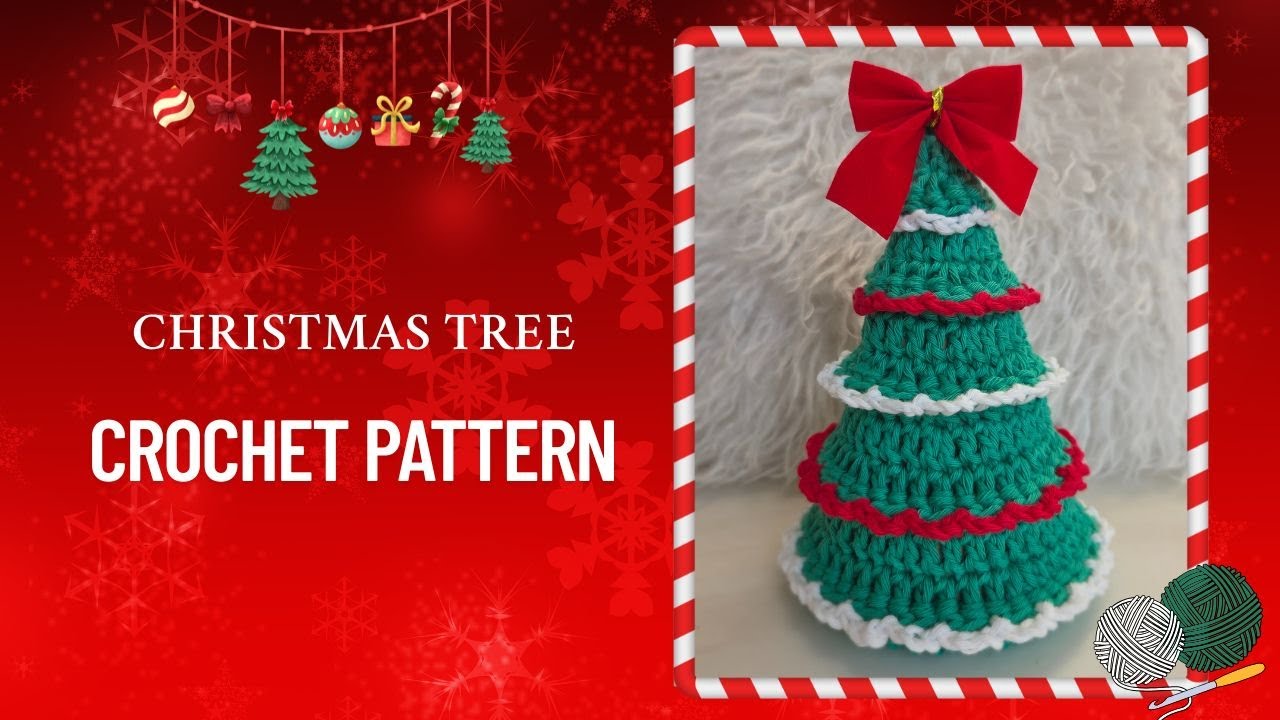 Easy Crochet Christmas Tree Pattern | Quick & Cute DIY Holiday Decoration