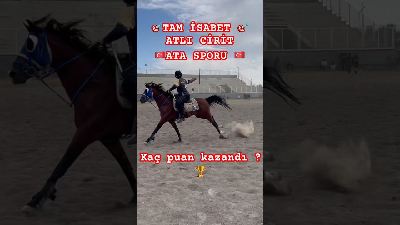 Real Madrid ma&ccedil;ı gibi ma&ccedil; 🏆 /Atlı Cirit #erzurum #dadaşlar #cirit #arabianhorse #atvideo #arabic