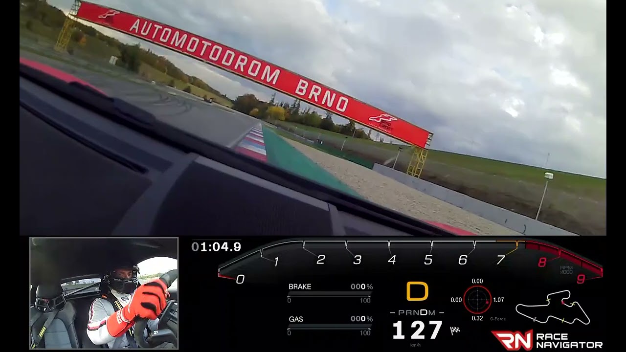 Porsche GT4RS Brno circuit 02:13.860