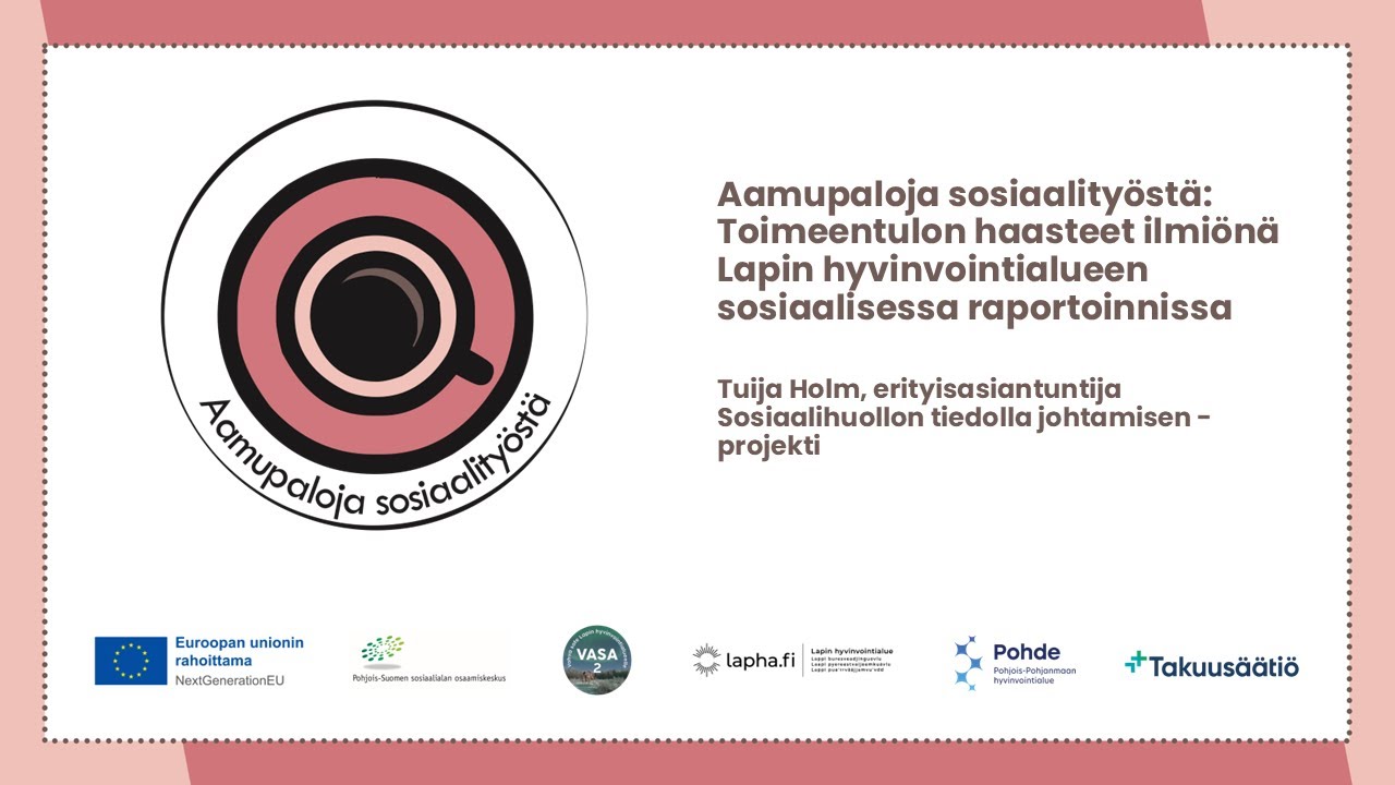 Aamupaloja sosiaalityöstä 27.3.25