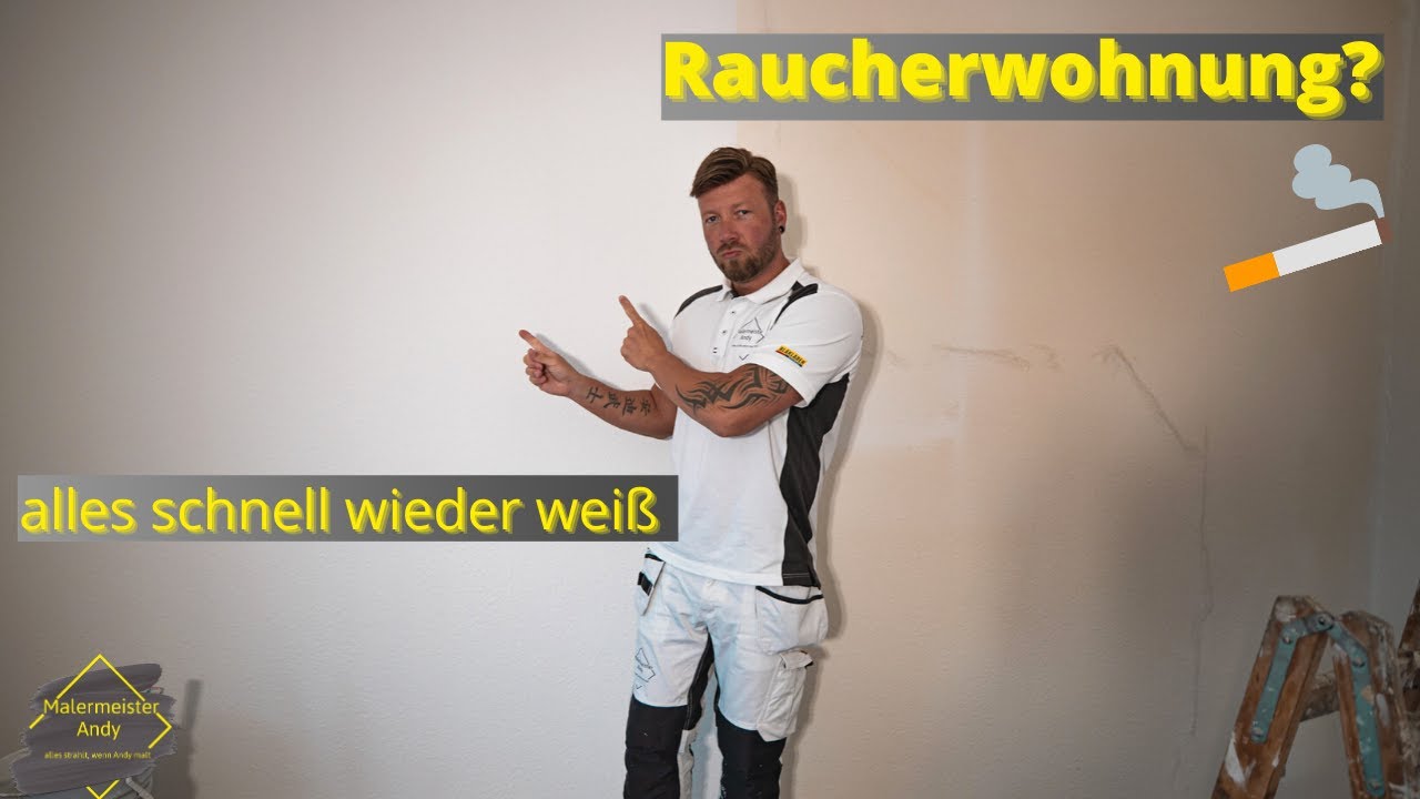 Raucherwohnung? Wasserflecken? Schnell & einfach alles wieder weiß