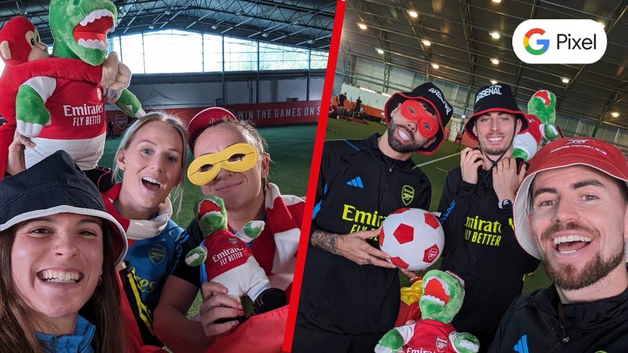 Jorginho, Havertz and Raya 🆚  Blackstenius, Codina and Goldie | Google Pixel
